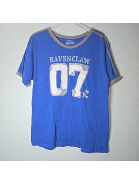 Universal Studios Harry Potter Ravenclaw Cho Chang Quidditch Blue Jersey sz XL